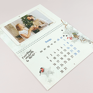 Скидка 35% на календари перекидные